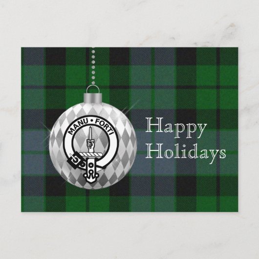 Clan Mackay Ornament Kerstmis Kaart (Voorkant)