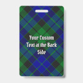 Clan MacKay Tartan Badge (Back)