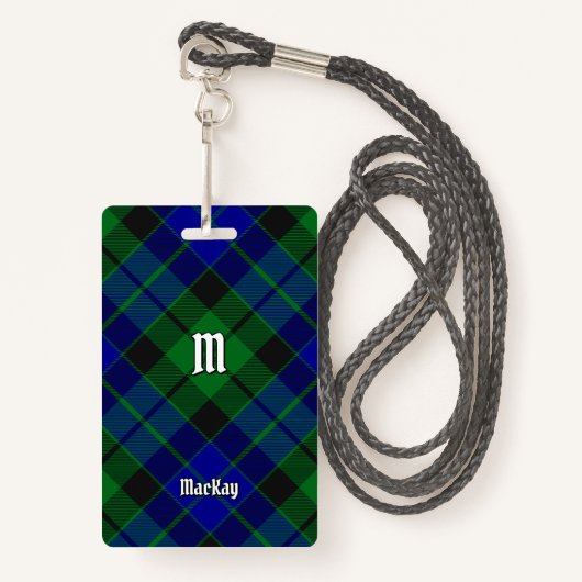 Clan MacKay Tartan Badge (Voorkant met draagriem)