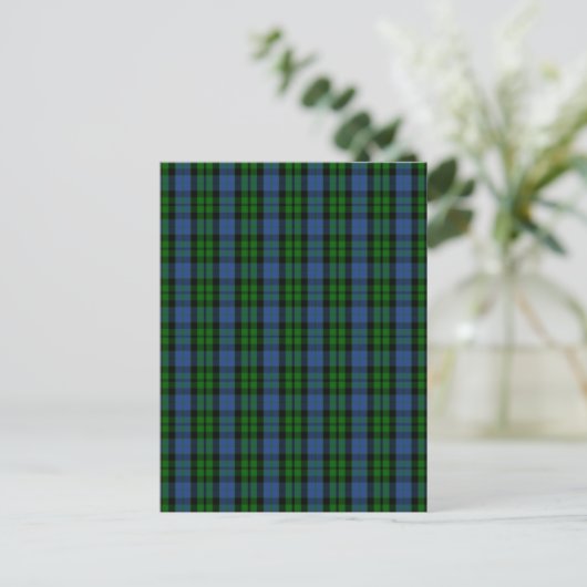 Clan MacKay Tartan Briefkaart (Staand voorkant)