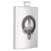 Clan MacKay Tartan Crest Flask Flacon (Rechts)