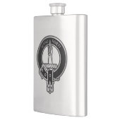 Clan MacKay Tartan Crest Flask Flacon (Links)