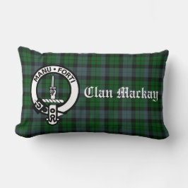 Clan Mackay Tartan Crest Lumbar Pillow Kussen
