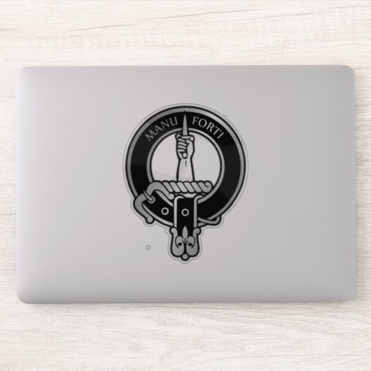 Clan MacKay Tartan Crest Sticker (Computer)