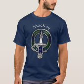 Clan MacKay Tartan Crest T-shirt (Voorkant)