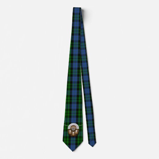 Clan MacKay Tartan en Sporran Stropdas (Voorkant)