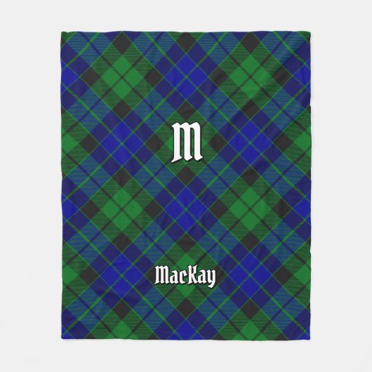 Clan MacKay Tartan Fleece Deken (Voorkant)