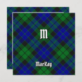 Clan MacKay Tartan Kaart (Voorkant / Achterkant)