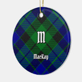 Clan MacKay Tartan Keramisch Ornament (Links)