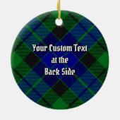 Clan MacKay Tartan Keramisch Ornament (Achterkant)
