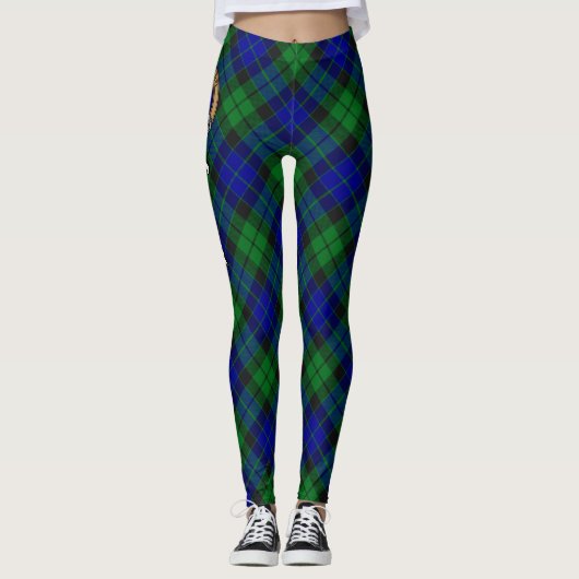 Clan MacKay Tartan Leggings (Voorkant)