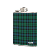 Clan MacKay Tartan Monogram Heupfles (Links)