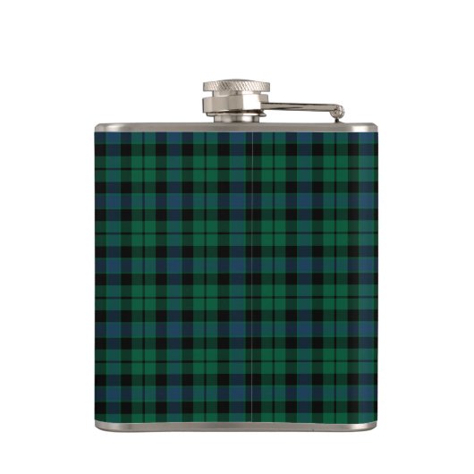 Clan MacKay Tartan Monogram Heupfles (Achterkant)