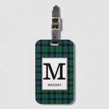 Clan MacKay Tartan Monogrammed
