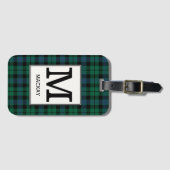 Clan MacKay Tartan Monogrammed Bagagelabel (Voorkant (horizontaal))