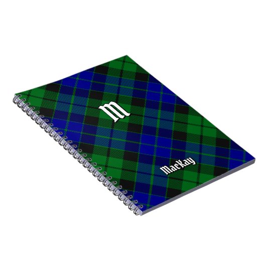 Clan MacKay Tartan Notitieboek (Rechterzijde)