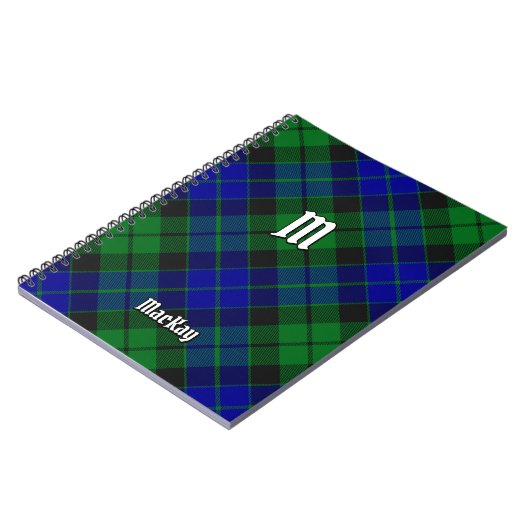 Clan MacKay Tartan Notitieboek (Linkerzijde)