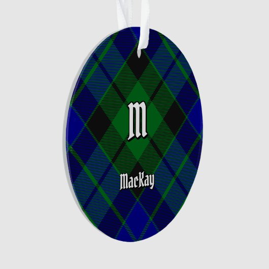 Clan MacKay Tartan Ornament (voorkant)