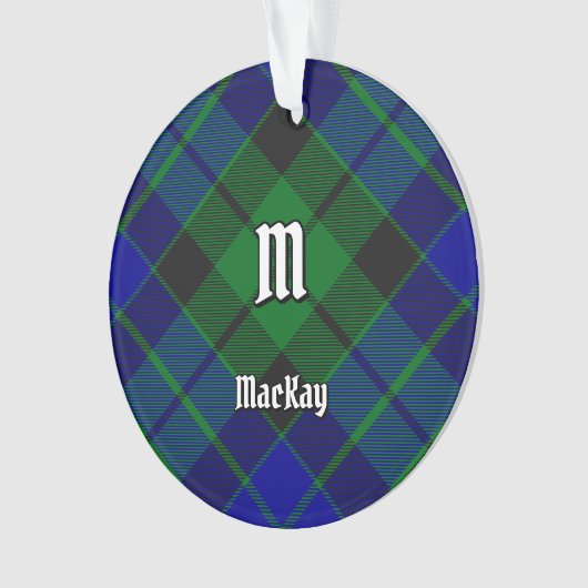 Clan MacKay Tartan Ornament (voorkant)