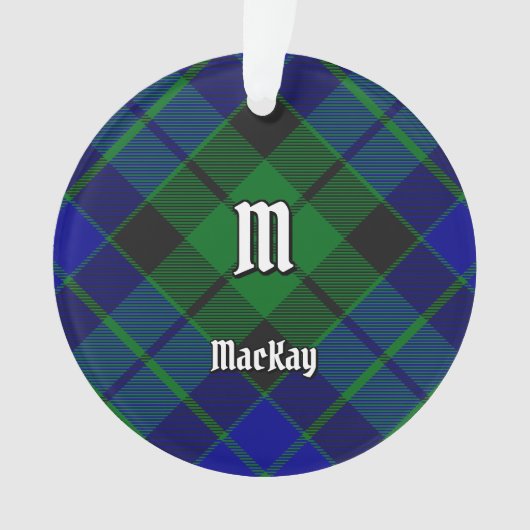 Clan MacKay Tartan Ornament (voorkant)