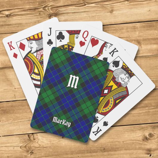 Clan MacKay Tartan Pokerkaarten