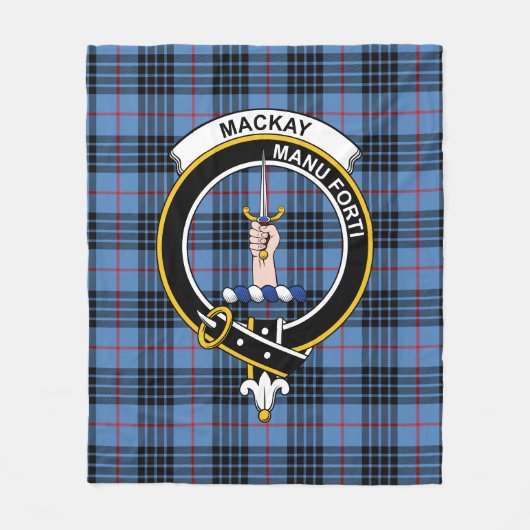 Clan MacKay Tartan Pset Fleece Deken (Voorkant)