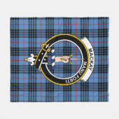 Clan MacKay Tartan Pset Fleece Deken (Voorkant (Horizontaal))