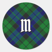 Clan MacKay Tartan Ronde Sticker (Voorkant)