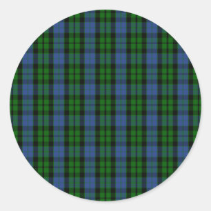 Clan MacKay Tartan Ronde Sticker