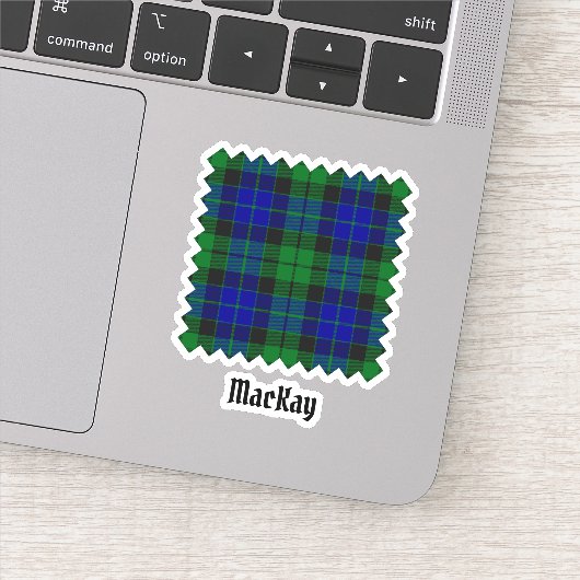 Clan MacKay Tartan Sticker (Detail)