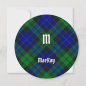 Clan MacKay Tartan uitnodiging (Voorkant)