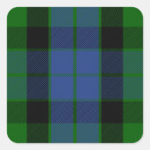 Clan MacKay Tartan Vierkante Sticker (Voorkant)