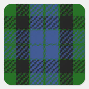 Clan MacKay Tartan Vierkante Sticker