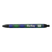 Clan MacKay Tartan Zwarte Inkt Pen (Voorkant)