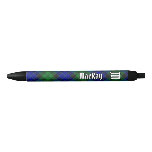 Clan MacKay Tartan Zwarte Inkt Pen (Voorkant)