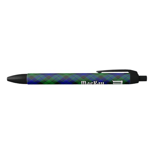 Clan MacKay Tartan Zwarte Inkt Pen (Bovenkant)
