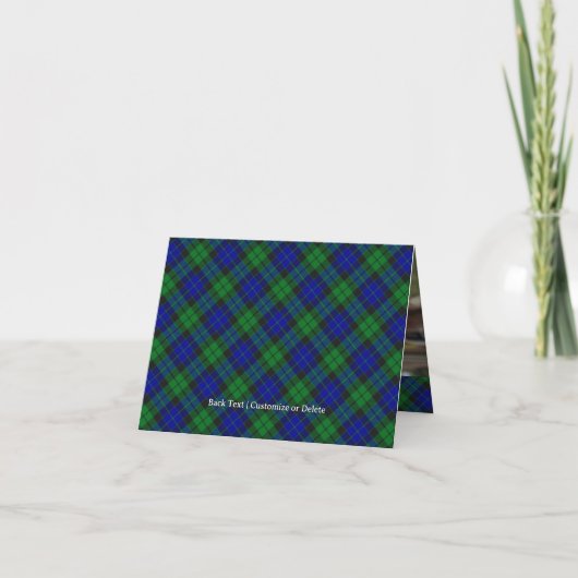 Clan MacKay Wapen over Tartan (Achterkant)