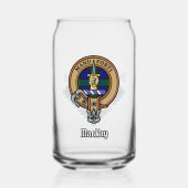 Clan MacKay Wapen over Tartan Blikvorm Glas (Voorkant)