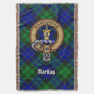Clan MacKay Wapen over Tartan Deken