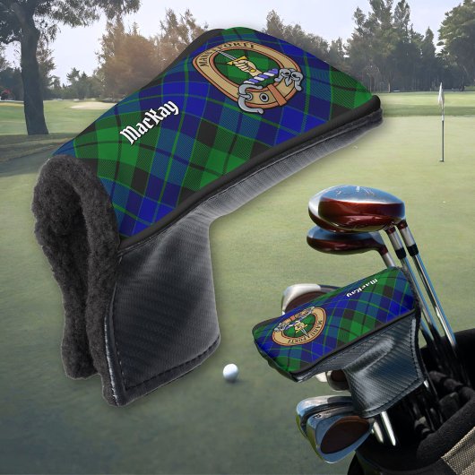 Clan MacKay Wapen over Tartan Golfheadcover