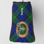 Clan MacKay Wapen over Tartan Golfheadcover (Draai 90)