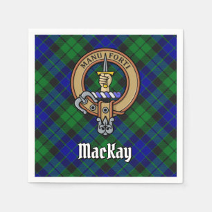 Clan MacKay Wapen over Tartan Servet