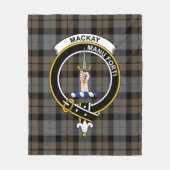 Clan MacKay Weathered Tartan Pset Fleece Deken (Voorkant)