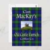 Clan MacKay's Old Castle Varrich Coffee Co. Briefkaart (Voorkant / Achterkant)