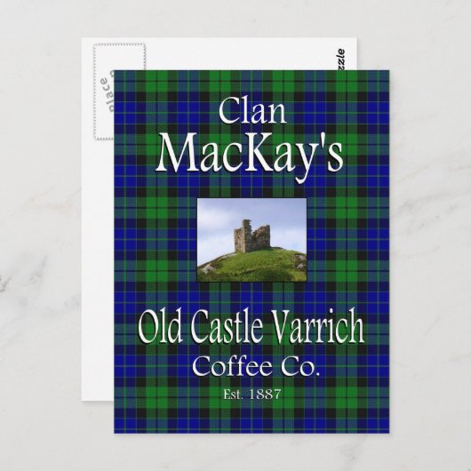 Clan MacKay's Old Castle Varrich Coffee Co. Briefkaart (Voorkant / Achterkant)