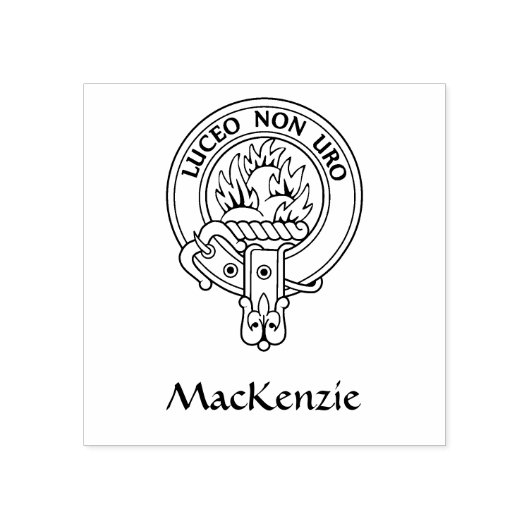 Clan MacKenzie [Bewerken] Wapenschild Rubberstempel (Afrduk)