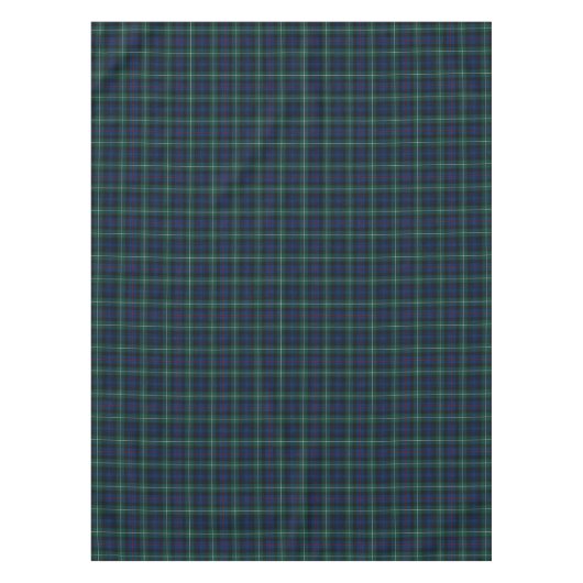 Clan Mackenzie Blauw en Groen Schots Tartan Tafelkleed (Voorkant)