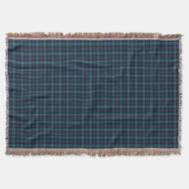Clan Mackenzie Blauw en Turquoise Modern Tartan Deken