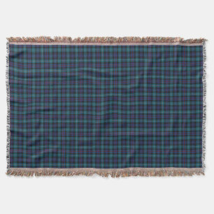 Clan Mackenzie Blauw en Turquoise Modern Tartan Deken