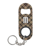 Clan MacKenzie Brown Hunting Tartan Mini Flessenopener (Voorkant)